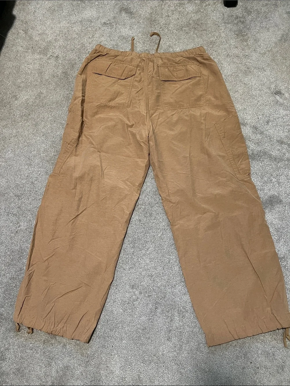 Aeropostale Parachute Cargo Pants Tan Size large - Picture 3 of 5